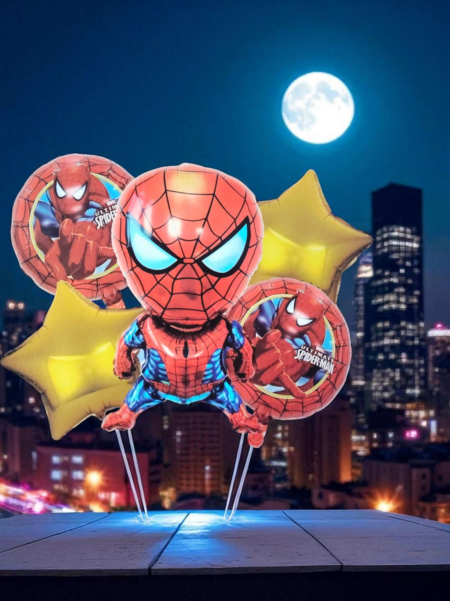 SABAC Spiderman Hero Foil Balloon Set – Ultimate Party Decoration for Kids