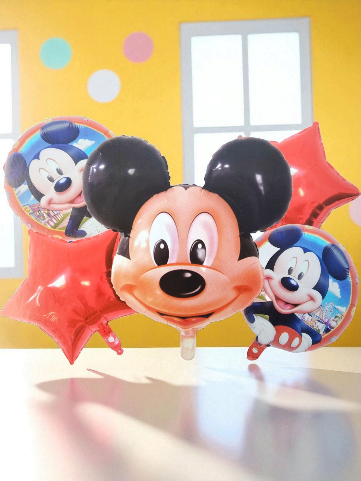SABAC Mickey Mouse Foil Balloon Set – Fun Party Decoration for Kids