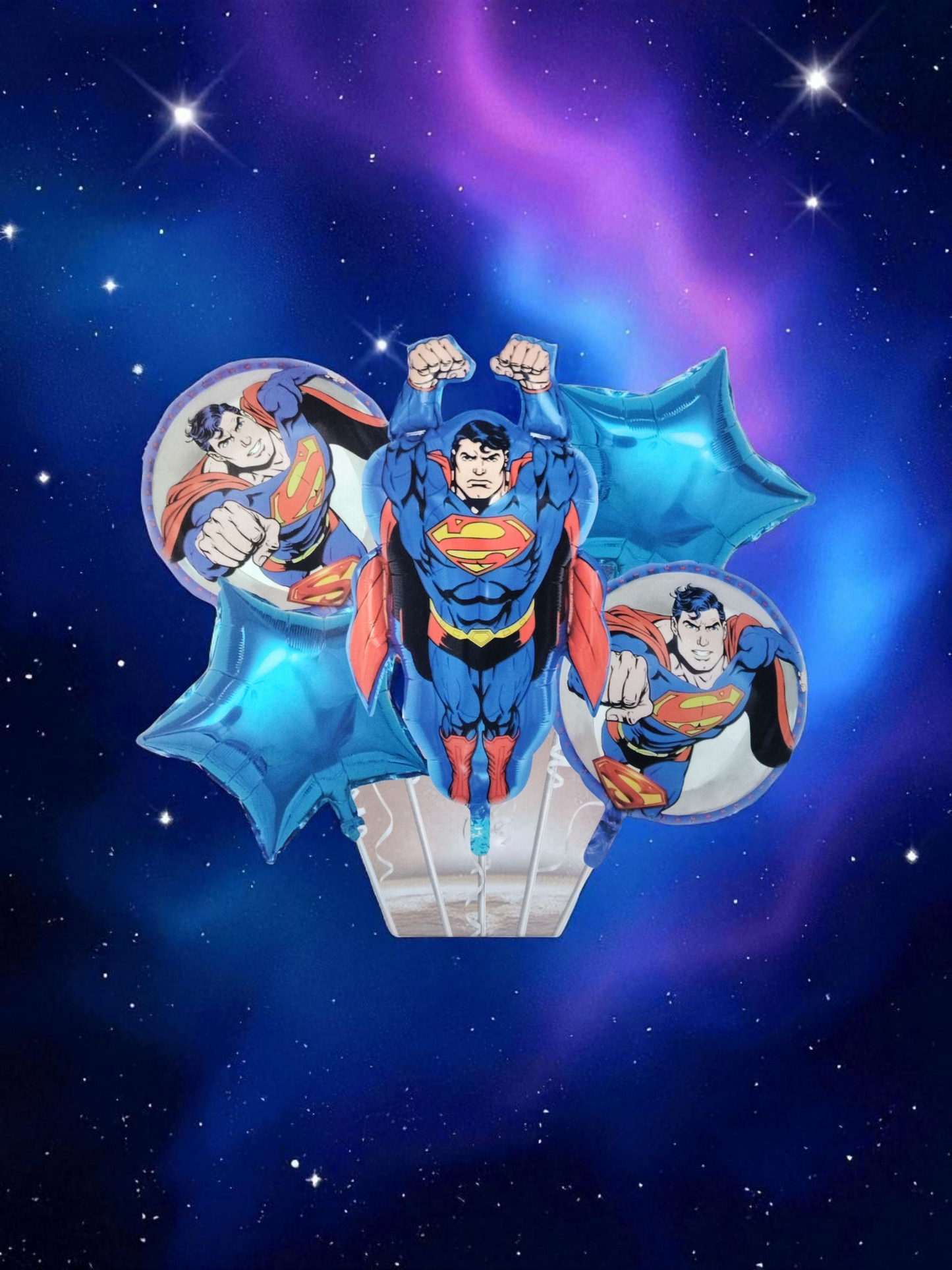 SABAC Superman Heroic Flight Foil Balloon Set