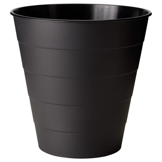 SABAC Plastic Open-Top Waste bin, Black, 10 L (3 Gallon)